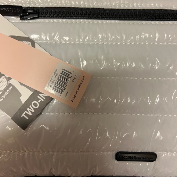 BCBGeneration Puffy/Quilted Handbag / Crossbody, White - Picture 2 of 5